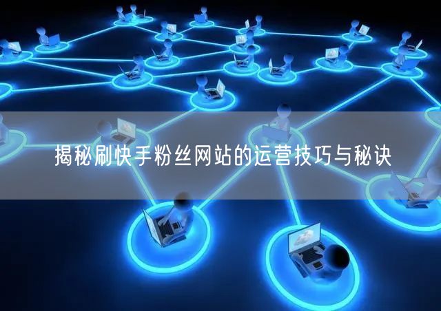 揭秘刷快手粉丝网站的运营技巧与秘诀