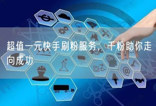 超值一元快手刷粉服务，千粉助你走向成功