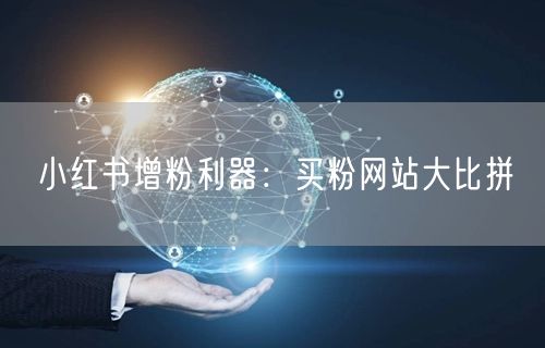 小红书增粉利器：买粉网站大比拼